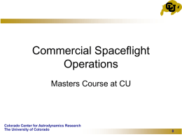 Commercial Spaceflight Operations