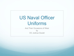 US Naval Officer Uniforms - University of Arizona Naval Reserve