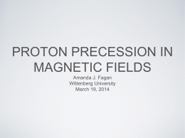 Proton precession in magnetic fields