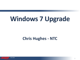 Windows 7 Upgrade - AARP Tax-Aide
