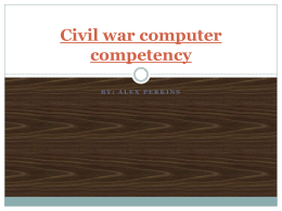 Civil war computer competency