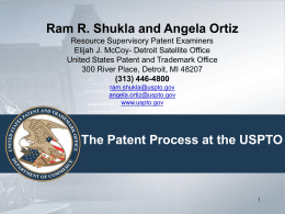 The Patent Process at the USPTO