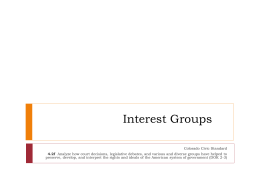 Public Interest Groups