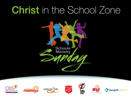 Schools Ministry Sunday – powerpoint