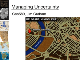 Estimating uncertainty in data