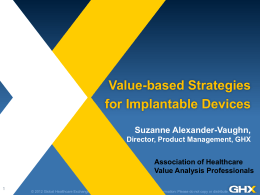 Value-Based Strategies for PPI and Implantable Devices