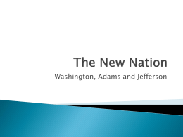 The New Nation - Yeshiva of Greater Washington