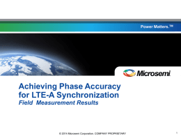 Achieving Phase Accuracy for LTE-A