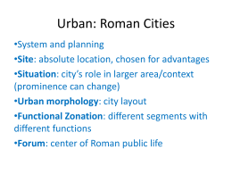 Urban: Roman Cities - bugilsocialstudies