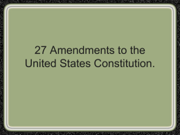 27 Amendments ppt