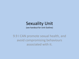 Sexuality Unit