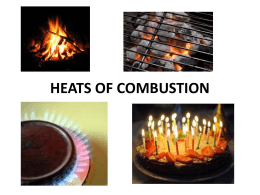 heats of combustion