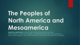 The Peoples of North America and Mesoamerica