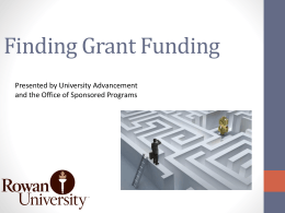 Finding and Applying for Grant Funding