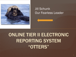 Monday - Jill Schunk - Tier II Supplier Diversity Reporting