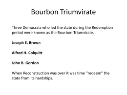 Bourbon Triumvirate