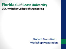 Software Engineering - Florida Gulf Coast University