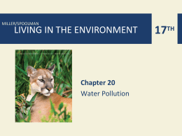 Chapter 20 water pollution