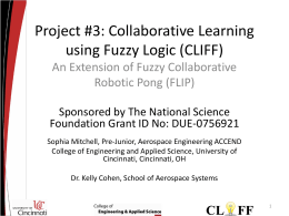 Project #3: Collaborative Learning using Fuzzy Logic