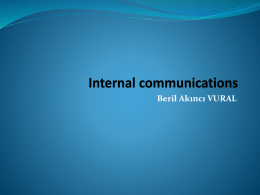 Internal communications