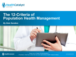 True Population Health Management