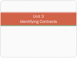 Six Elements of a Contract