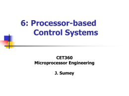 Processor-based Control Systems