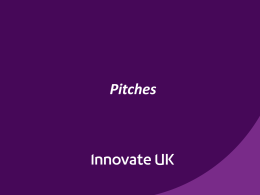 Company pitch - Bristol event - Connect