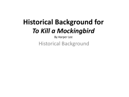 Mockingbird part i