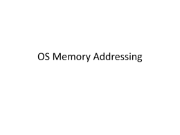 Memory Basics
