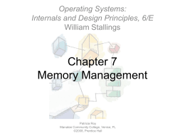 Chapter 07: Memory Management