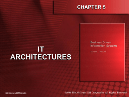 Chapter 5: IT Architectures