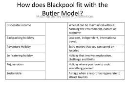 How does Blackpool fit with the Butler Model?