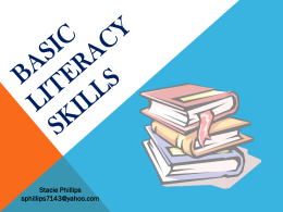 The BIG 5 Basic Literacy Skills