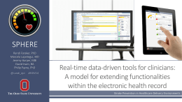 A model for extending functionalities within the electronic health