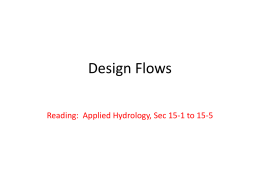 Design Flows