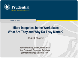 Micro-Inequities in the Workplace