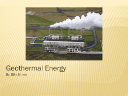 Geothermal Energy - energy-and-environment
