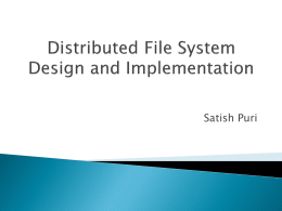 Distribute File System
