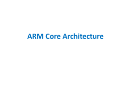ARM Embedded Programming