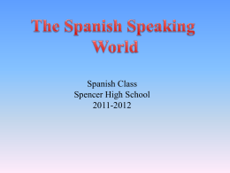 Spanish Speaking Countries - Wikispaces - SHS-P5