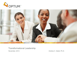 Transformational Leadership: A Dialogue
