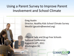 Using a Parent Survey to Improve Parent Involvement and