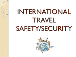 international travel safety - Office of Research Compliance