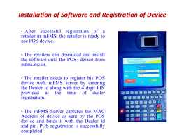 Ppt On POS Terminal Presented On 18/04/2016