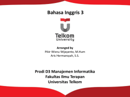 English 3 - Telkom University