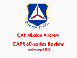 CAPR 60-series Review slides - Louisiana Wing