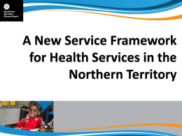 A New Service Framework for Health Service in the