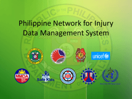 Philippine Network for Injury Data Management System