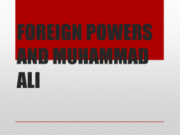 Muhammad Ali Foreign Powers